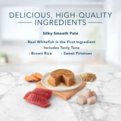 Blue Buffalo Tastefuls Natural Pate Ocean Fish & Tuna Wet Cat Food, 5.5-oz Can, Case Of 12 -Blue Buffalo 879182 PT4. AC SS1800 V1687358514