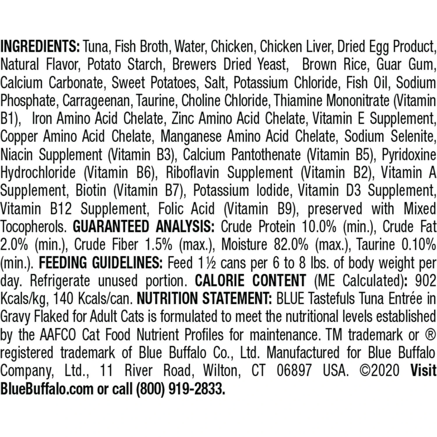 Blue Buffalo Tastefuls Natural Flaked Tuna Entree In Gravy Wet Cat Food, 5.5-oz Can, Case Of 12 2 Blue Buffalo Tastefuls Natural Flaked Tuna Entree In Gravy Wet Cat Food, 5.5-oz Can, Case Of 12 - Image 2