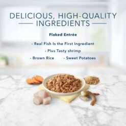 Blue Buffalo Tastefuls Natural Flaked Fish & Shrimp Entree In Gravy Wet Cat Food, 5.5-oz Can, Case Of 12 12 Blue Buffalo Tastefuls Natural Flaked Fish & Shrimp Entree In Gravy Wet Cat Food, 5.5-oz Can, Case Of 12 -Blue Buffalo 879262 PT4. AC SS1800 V1687358056