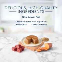 Blue Buffalo Tastefuls Natural Pate Beef Entree Wet Cat Food, 5.5-oz Can, Case Of 12 -Blue Buffalo 879294 PT4. AC SS1800 V1687358454