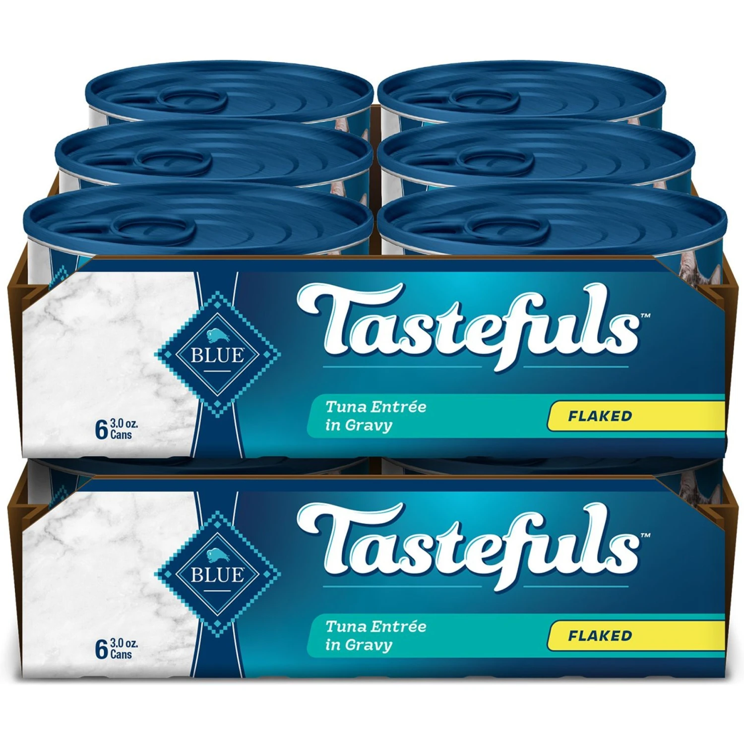 Blue Buffalo Tastefuls Natural Flaked Tuna Entree Wet Cat Food, 3-oz Can, Case Of 12 1 Blue Buffalo Tastefuls Natural Flaked Tuna Entree Wet Cat Food, 3-oz Can, Case Of 12