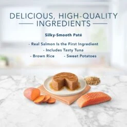 Blue Buffalo Tastefuls Natural Pate Salmon Entree Wet Cat Food, 3-oz Can, Case Of 12 12 Blue Buffalo Tastefuls Natural Pate Salmon Entree Wet Cat Food, 3-oz Can, Case Of 12 -Blue Buffalo 879358 PT4. AC SS1800 V1687358393