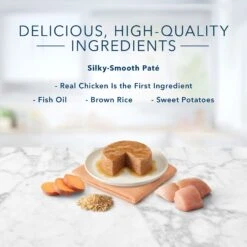 Blue Buffalo Tastefuls Natural Kitten Pate Chicken Entree Wet Cat Food Multi-Pack, 3-oz Can, Case Of 6 -Blue Buffalo 879486 PT3. AC SS1800 V1694720168