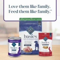 Blue Buffalo Basics Skin & Stomach Care Grain-Free Turkey & Potato Senior Canned Dog Food 16 Blue Buffalo Basics Skin & Stomach Care Grain-Free Turkey & Potato Senior Canned Dog Food -Blue Buffalo 88193 PT7. AC SS1800 V1646256391