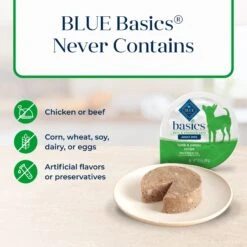 Blue Buffalo Basics Skin & Stomach Care Grain-Free Lamb & Potato Small Breed Adult Wet Dog Food -Blue Buffalo 88195 PT5. AC SS1800 V1646271688