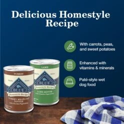 Blue Buffalo Homestyle Recipe Variety Pack Adult Lamb & Turkey Canned Dog Food, 12.5-oz, Case Of 6 -Blue Buffalo 922774 PT3. AC SS1800 V1691587033