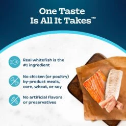 Blue Buffalo Tastefuls Spoonless Singles Whitefish, Tuna & Salmon Entree Variety Pack Adult Pate Wet Cat Food, 2.6-oz Twin Pack, Case Of 12 -Blue Buffalo 954222 PT5. AC SS1800 V1695052218