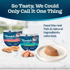 Blue Buffalo Tastefuls Savory Singles Salmon & Tuna Entree Variety Pack Adult Cuts In Gravy Wet Cat Food, 2.6-oz Twin Pack, Case Of 12 -Blue Buffalo 954238 PT2. AC SS1800 V1695051901