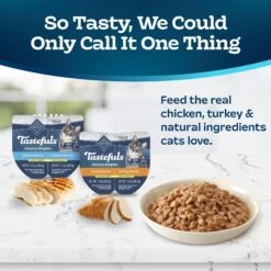 Blue Buffalo Tastefuls Savory Singles Chicken & Turkey Entree Variety Pack Cuts In Gravy Wet Cat Food, 2.6-oz Twin Pack, Case Of 12 -Blue Buffalo 954254 PT2. AC SS1800 V1695051648