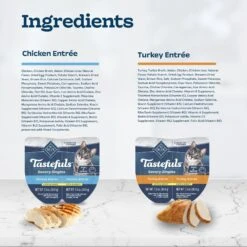 Blue Buffalo Tastefuls Savory Singles Chicken & Turkey Entree Variety Pack Cuts In Gravy Wet Cat Food, 2.6-oz Twin Pack, Case Of 12 -Blue Buffalo 954254 PT4. AC SS1800 V1695052218