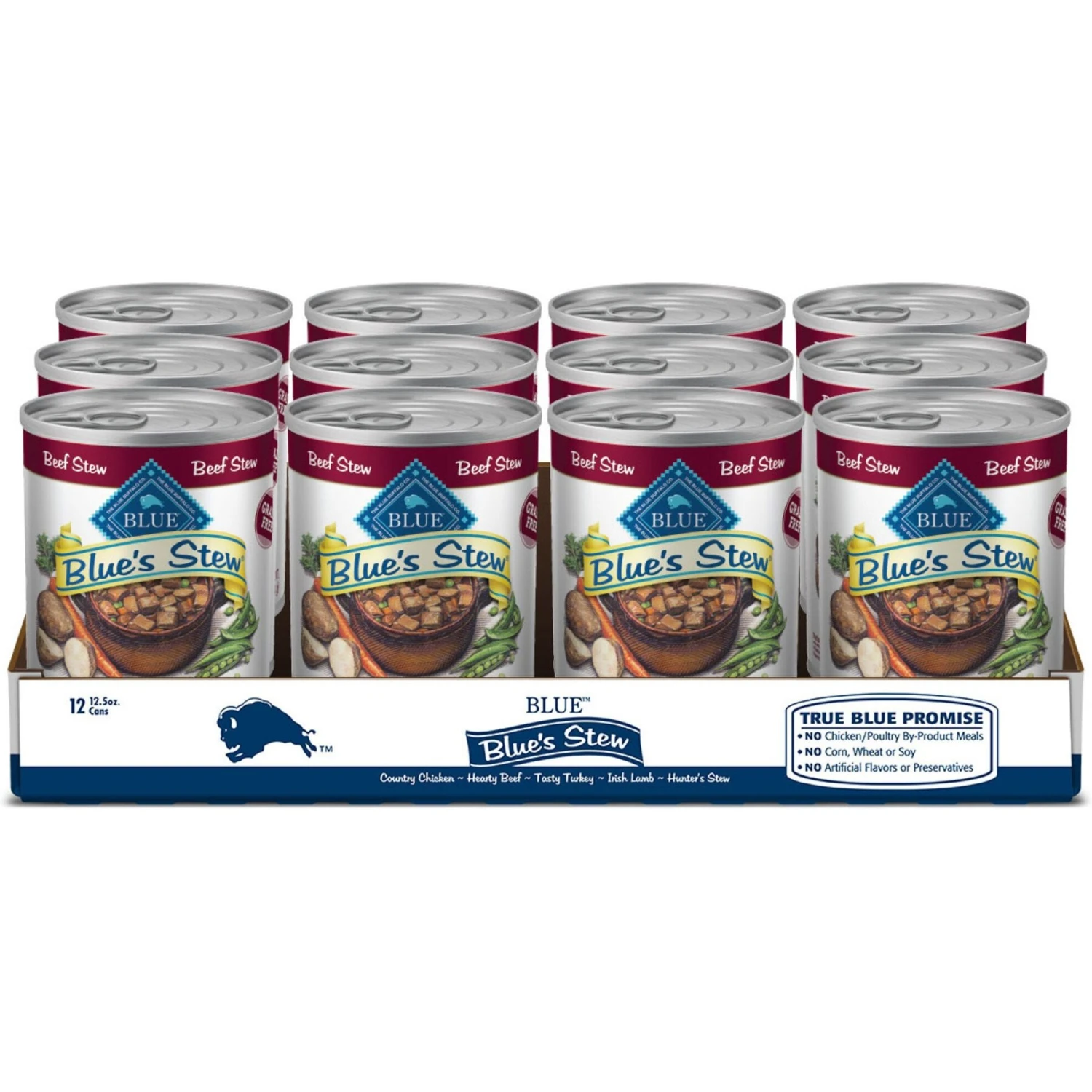 Blue Buffalo Blue's Hearty Beef Stew Grain-Free Canned Dog Food & Blue Buffalo Blue's Country Chicken Stew Grain-Free Canned Dog Food 2 Blue Buffalo Blue's Hearty Beef Stew Grain-Free Canned Dog Food & Blue Buffalo Blue's Country Chicken Stew Grain-Free Canned Dog Food - Image 2