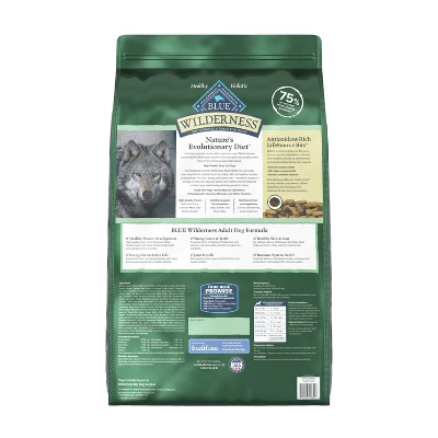 Blue Buffalo Wilderness Adult Dry Dog Food With Duck Flavor - 28lbs 1 Blue Buffalo Wilderness Adult Dry Dog Food With Duck Flavor - 28lbs
