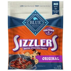 Blue Buffalo Sizzlers Natural Bacon-Style Soft-Moist Dog Treats Original Pork -Blue Buffalo GUEST 0643920e 82ac 47da bdc8 d017602f5f68