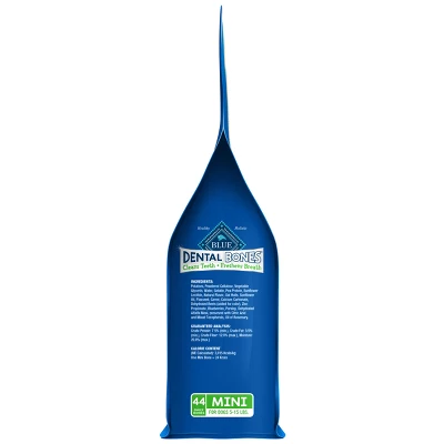 Blue Buffalo Dental Bones Mini Natural Chew Dog Treats - 12oz 2 Blue Buffalo Dental Bones Mini Natural Chew Dog Treats - 12oz - Image 2