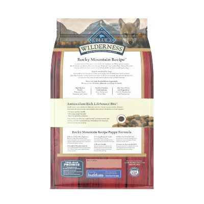 Blue Buffalo Wilderness Beef Flavored Puppy Dry Dog Food - 4.5lbs 1 Blue Buffalo Wilderness Beef Flavored Puppy Dry Dog Food - 4.5lbs