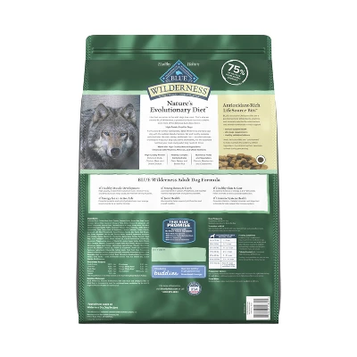Blue Buffalo Wilderness High Protein Natural Adult Dry Dog Food Plus Wholesome Grains With Duck - 13lbs 1 Blue Buffalo Wilderness High Protein Natural Adult Dry Dog Food Plus Wholesome Grains With Duck - 13lbs