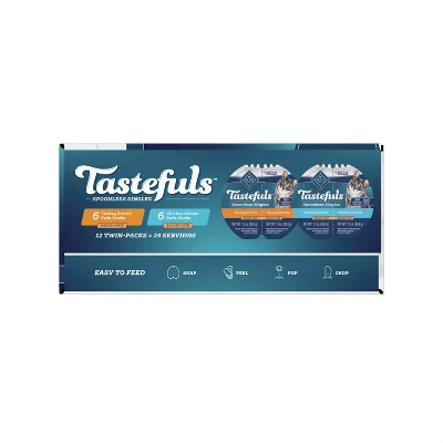 Blue Buffalo Tasteful Spoonless Singles Chicken And Turkey Entree Pate Wet Cat Food Variety Pack - 31.2oz/12ct 6 Blue Buffalo Tasteful Spoonless Singles Chicken And Turkey Entree Pate Wet Cat Food Variety Pack - 31.2oz/12ct - Image 6