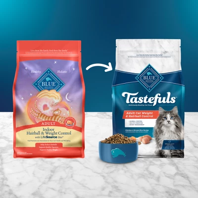 Blue Buffalo Tastefuls With Chicken Weight & Hairball Control Natural Adult Dry Cat Food - 7lbs 2 Blue Buffalo Tastefuls With Chicken Weight & Hairball Control Natural Adult Dry Cat Food - 7lbs - Image 2
