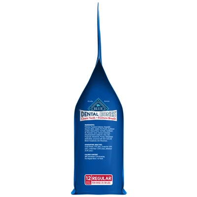 Blue Buffalo Dental Bones Regular Natural Chew Dog Treats 2 Blue Buffalo Dental Bones Regular Natural Chew Dog Treats - Image 2