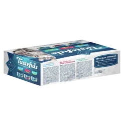 Blue Buffalo Tastefuls Flaked Tuna, Chicken & Shrimp Entrees In Gravy Premium Wet Cat Food - 5.5oz/12ct