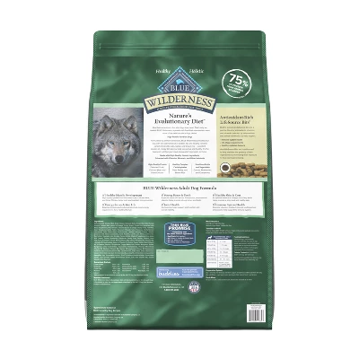 Blue Buffalo Wilderness Adult Dry Dog Food With Duck Flavor - 24lbs 1 Blue Buffalo Wilderness Adult Dry Dog Food With Duck Flavor - 24lbs