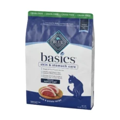 Blue Buffalo Basics Skin & Stomach Care Grain Free Natural Indoor With Duck & Potato Adult Dry Cat Food - 11lbs -Blue Buffalo GUEST 9b9fae54 4ff0 4a57 9f9a adc2798bbe4f