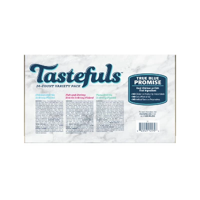 Blue Buffalo Tasteful Tuna, Chicken, Fish And Shrimp Flaked Variety Pack Wet Cat Food - 5.5oz/24ct 1 Blue Buffalo Tasteful Tuna, Chicken, Fish And Shrimp Flaked Variety Pack Wet Cat Food - 5.5oz/24ct
