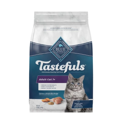 Blue Buffalo Tastefuls With Chicken Adult 7+ Natural Dry Cat Food 6 Blue Buffalo Tastefuls With Chicken Adult 7+ Natural Dry Cat Food - Image 6