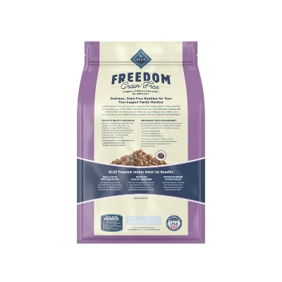 Blue Buffalo Freedom Grain Free Indoor With Chicken, Peas & Potatoes Adult Premium Dry Cat Food 1 Blue Buffalo Freedom Grain Free Indoor With Chicken, Peas & Potatoes Adult Premium Dry Cat Food
