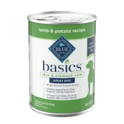 Blue Buffalo Basics Basics Skin & Stomach Care Grain Free Natural Wet Dog Food Lamb & Potato Recipe Adult - 12.5oz/12ct Pack -Blue Buffalo GUEST d31a8f7b 973b 4ccd a0b0 f5200c910d71