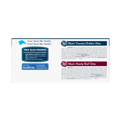 Blue Buffalo Blue's Stew Chicken & Beef In Gravy Wet Dog Food Variety Pack For Adult Dogs, Grain-Free - 12.5oz/6ct 5 Blue Buffalo Blue's Stew Chicken & Beef In Gravy Wet Dog Food Variety Pack For Adult Dogs, Grain-Free - 12.5oz/6ct - Image 5