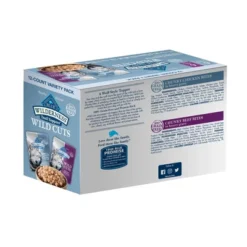 Blue Buffalo Wilderness Trail Toppers Wild Cuts High Protein Natural Wet Dog Food Variety Pack With Chicken And Beef Bites - 3oz/12ct