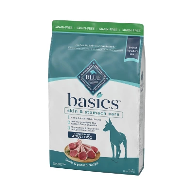 Blue Buffalo Basics Skin & Stomach Care, Grain Free Natural Lamb & Potato Recipe Large Breed Dry Dog Food - 22lbs 7 Blue Buffalo Basics Skin & Stomach Care, Grain Free Natural Lamb & Potato Recipe Large Breed Dry Dog Food - 22lbs - Image 7
