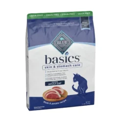Blue Buffalo Basics Skin & Stomach Care Grain Free Natural Indoor With Duck & Potato Adult Dry Cat Food - 11lbs -Blue Buffalo GUEST fe1706a6 408d 407e 9c92 dcba4841d3d0