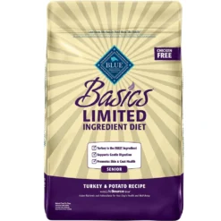 Blue Buffalo Basics Limited Ingredient Diet Turkey & Potato Recipe Senior Dry Dog Food (24 Lb)