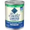 Blue Buffalo Basics Limited Ingredient Grain-Free Duck & Potato Adult Canned Dog Food (12.5oz X12)