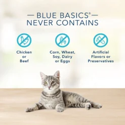 Blue Buffalo Basics Limited Ingredient Grain-Free Indoor Fish & Potato Entree Adult Canned Cat Food (3oz X 24) -Blue Buffalo blue buffalo basics limited ingredient grain free indoor fish potato entree adult canned cat food 3oz x 24 75