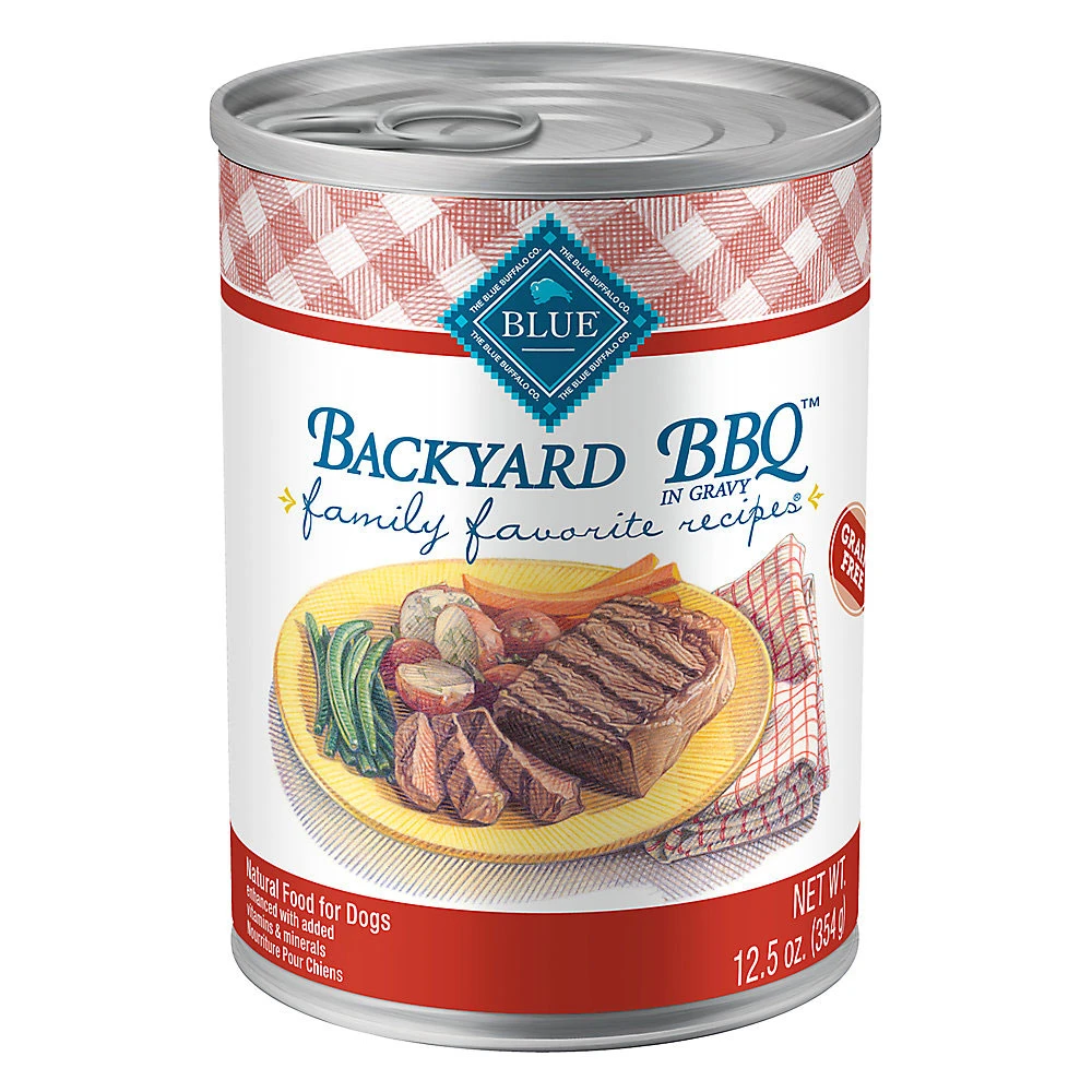 Blue Buffalo Family Favorite Grain-Free Recipes Backyard BBQ Canned Dog Food (12.5oz X 12) 1 Blue Buffalo Family Favorite Grain-Free Recipes Backyard BBQ Canned Dog Food (12.5oz X 12)