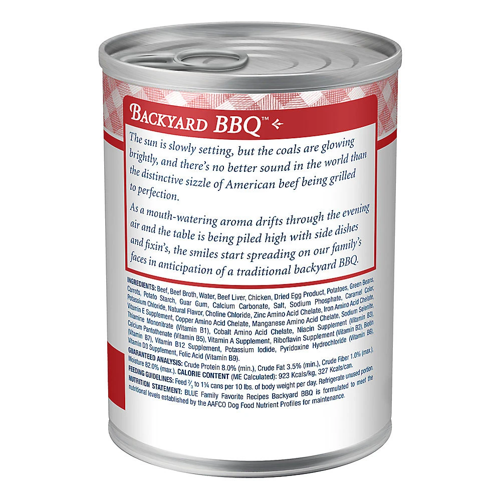 Blue Buffalo Family Favorite Grain-Free Recipes Backyard BBQ Canned Dog Food (12.5oz X 12) 2 Blue Buffalo Family Favorite Grain-Free Recipes Backyard BBQ Canned Dog Food (12.5oz X 12) - Image 2