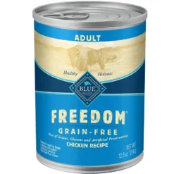 Blue Buffalo Freedom Adult Chicken Recipe Grain-Free Canned Dog Food (12.5oz X 12)