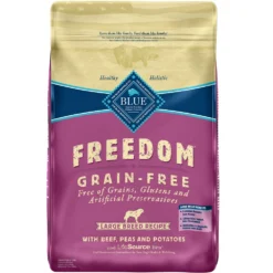 Blue Buffalo Freedom Large Breed Adult Beef Recipe Grain-Free Dry Dog Food (24 Lb)