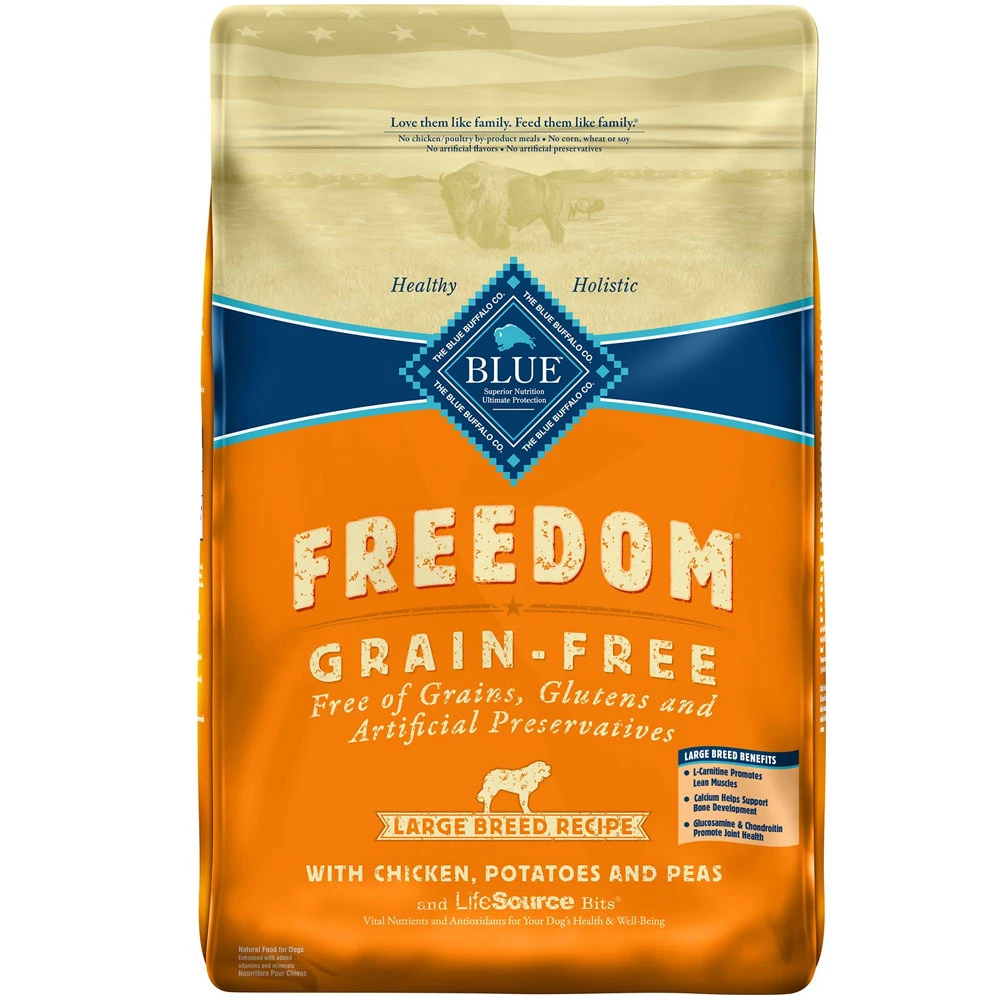 Blue Buffalo Freedom Large Breed Adult Chicken Recipe Grain-Free Dry Dog Food (24 Lb) 1 Blue Buffalo Freedom Large Breed Adult Chicken Recipe Grain-Free Dry Dog Food (24 Lb)