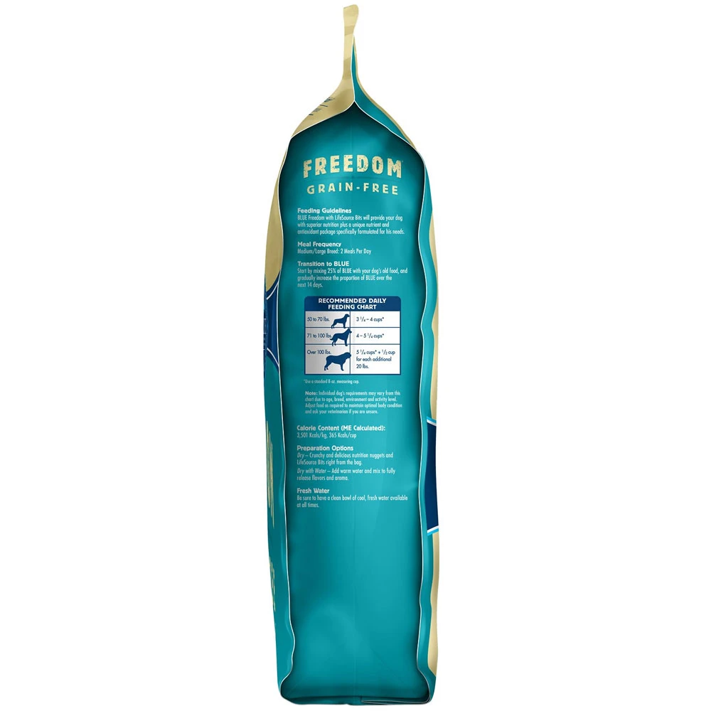 Blue Buffalo Freedom Large Breed Adult Lamb Recipe Grain-Free Dry Dog Food (24 Lb) 8 Blue Buffalo Freedom Large Breed Adult Lamb Recipe Grain-Free Dry Dog Food (24 Lb) - Image 8