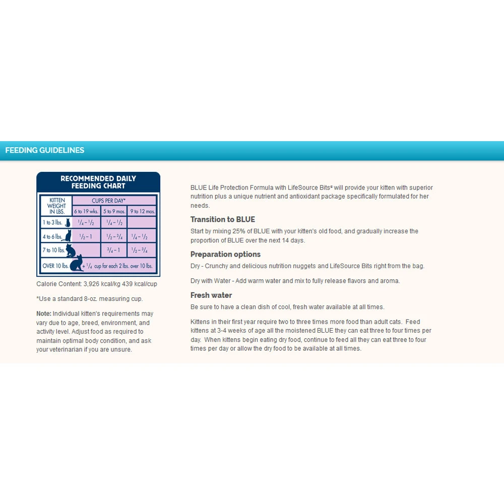 Blue Buffalo Healthy Growth Kitten Chicken & Brown Rice Recipe (7 Lb) 4 Blue Buffalo Healthy Growth Kitten Chicken & Brown Rice Recipe (7 Lb) - Image 4