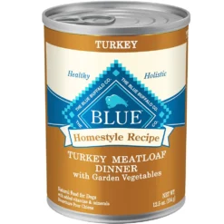 Blue Buffalo Homestyle Recipe Turkey Meatloaf Dinner With Garden Vegetables Canned Dog Food (12.5oz X 12)