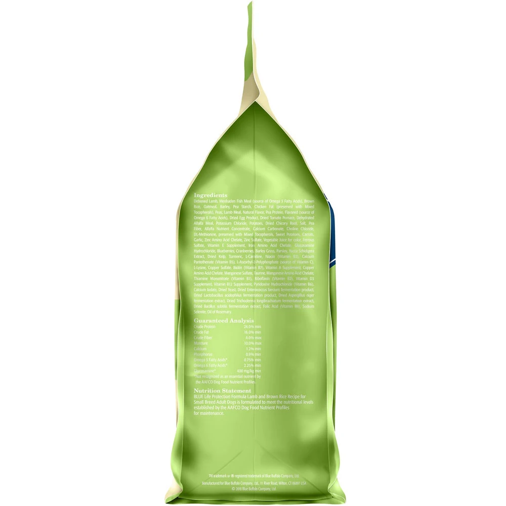 Blue Buffalo Life Protection Formula Small Breed Adult Lamb & Brown Rice Recipe Dry Dog Food (15 Lb) 8 Blue Buffalo Life Protection Formula Small Breed Adult Lamb & Brown Rice Recipe Dry Dog Food (15 Lb) - Image 8