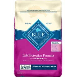 Blue Buffalo Life Protection Formula Small Breed Senior Chicken & Brown Rice Recipe Dry Dog Food (15 Lb)