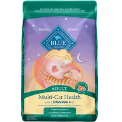 Blue Buffalo Multi-Cat Health Chicken & Turkey Recipe Adult Dry Cat Food (15 Lb)