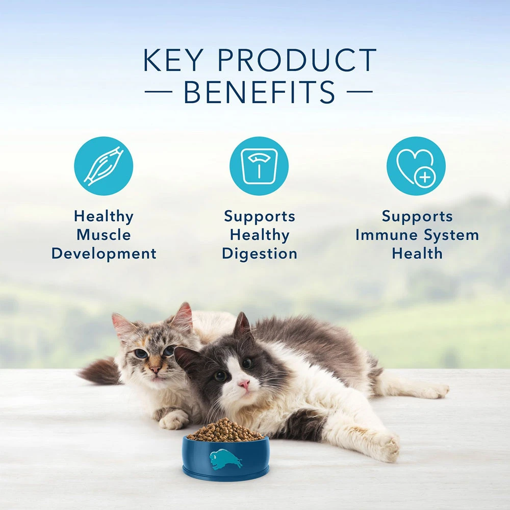 Blue Buffalo Multi-Cat Health Chicken & Turkey Recipe Adult Dry Cat Food (15 Lb) 4 Blue Buffalo Multi-Cat Health Chicken & Turkey Recipe Adult Dry Cat Food (15 Lb) - Image 4