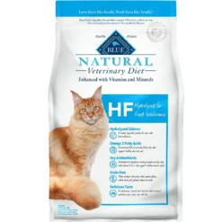 Blue Buffalo Natural Veterinary Diet - HF Hydrolyzed For Food Intolerance Dry Cat Food (4x7 Lb)
